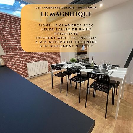 Les 3 Suites - 6 Personnes - 3 Chambres Avec Sdb Privatives Lens Dış mekan fotoğraf