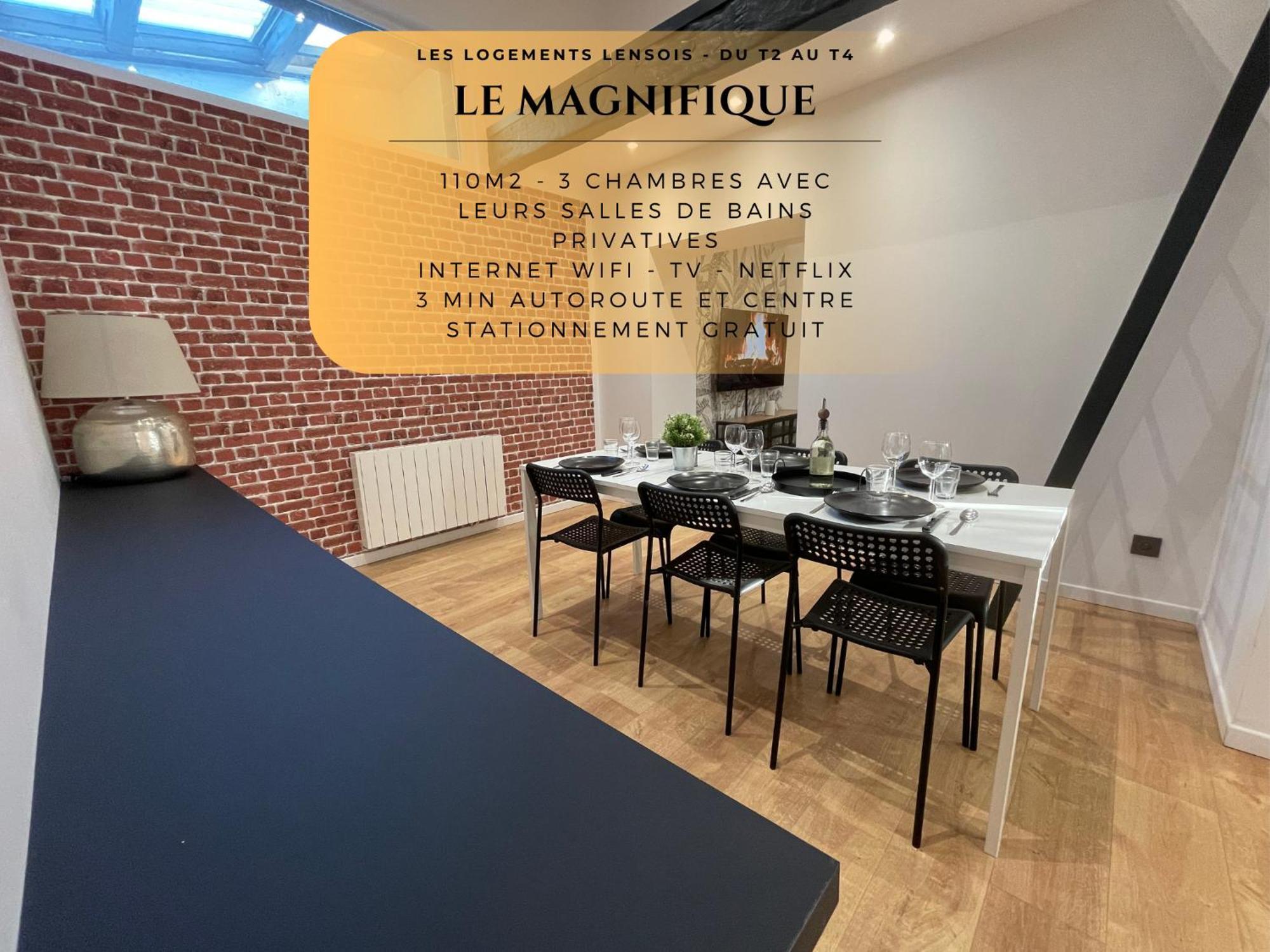 Les 3 Suites - 6 Personnes - 3 Chambres Avec Sdb Privatives Lens Dış mekan fotoğraf